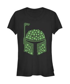 Junior’s Star Wars St. Patrick’s Boba Fett Clover T-Shirt