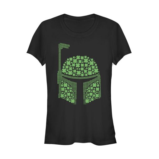 Junior’s Star Wars St. Patrick’s Boba Fett Clover T-Shirt