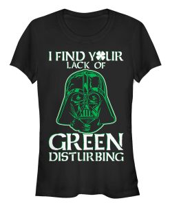 Junior’s Star Wars St. Patrick’s Day Vader Lack of Clover T-Shirt