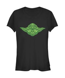 Junior’s Star Wars St. Patrick’s Yoda Clover Face T-Shirt