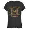 Junior’s Star Wars Stay on Target Line T-Shirt