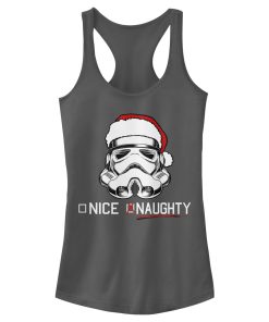 Junior’s Star Wars Stormtrooper Naughty List Racerback Tank Top