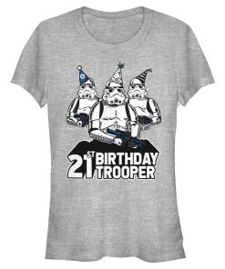 Junior’s Star Wars Stormtrooper Party Hats Trio 21st Birthday Trooper T-Shirt