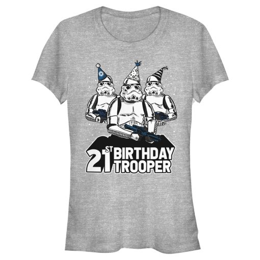 Junior’s Star Wars Stormtrooper Party Hats Trio 21st Birthday Trooper T-Shirt