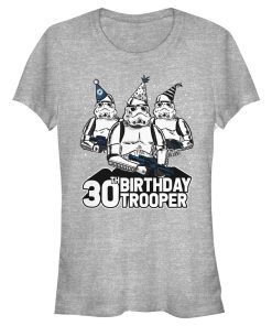Junior’s Star Wars Stormtrooper Party Hats Trio 30th Birthday Trooper T-Shirt