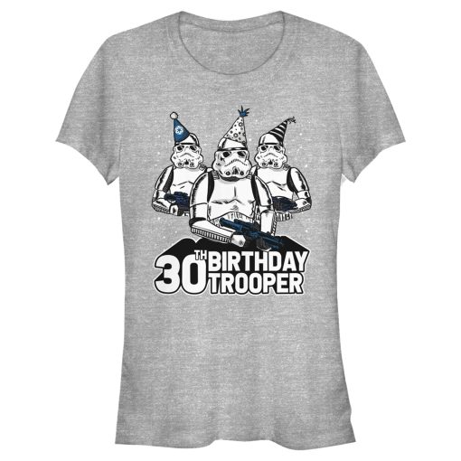 Junior’s Star Wars Stormtrooper Party Hats Trio 30th Birthday Trooper T-Shirt