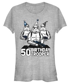 Junior’s Star Wars Stormtrooper Party Hats Trio 50th Birthday Trooper T-Shirt
