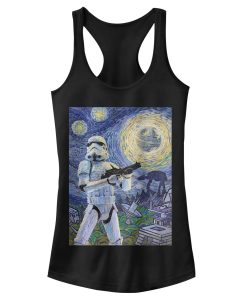 Junior’s Star Wars Stormtrooper Starry Night Racerback Tank Top