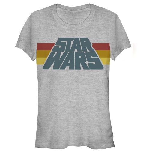 Junior’s Star Wars Stripe Logo T-Shirt