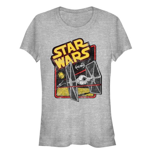 Junior’s Star Wars TIE Fighter Retro Frame T-Shirt