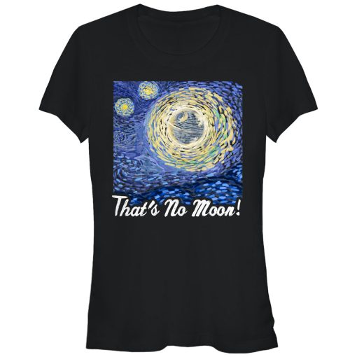 Junior’s Star Wars That’s No Moon Art T-Shirt