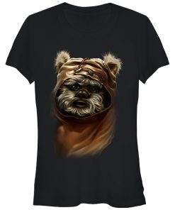 Junior’s Star Wars The Ewok Named Wicket Profile Picture T-Shirt