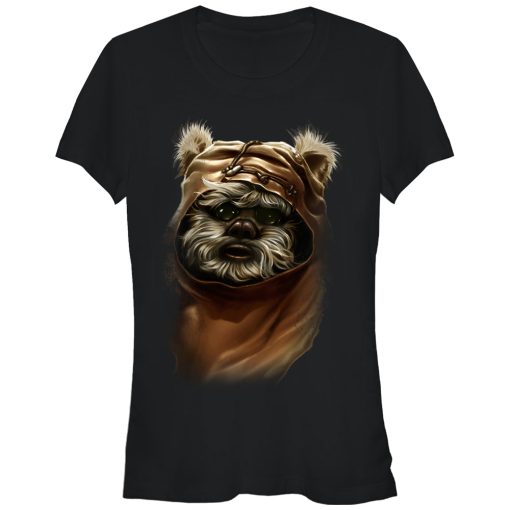 Junior’s Star Wars The Ewok Named Wicket Profile Picture T-Shirt