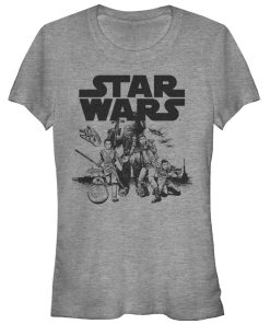 Junior’s Star Wars The Force Awakens Attack T-Shirt