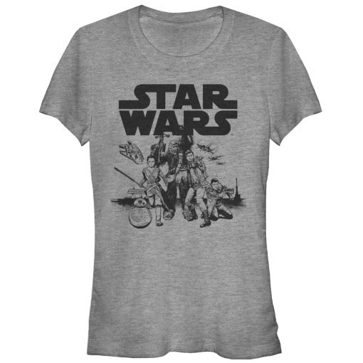 Junior’s Star Wars The Force Awakens Attack T-Shirt