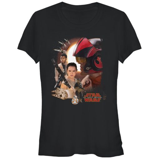 Junior’s Star Wars The Force Awakens Characters T-Shirt