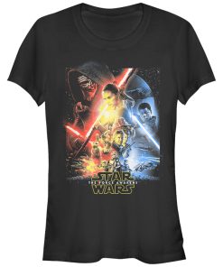 Junior’s Star Wars The Force Awakens Cool Poster T-Shirt