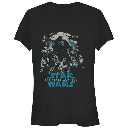 Junior’s Star Wars The Force Awakens Group Shot T-Shirt