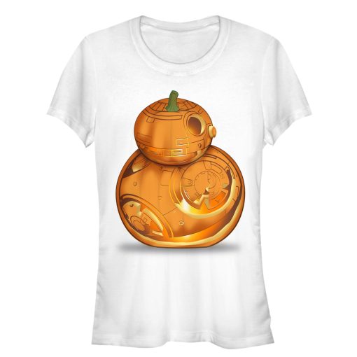 Junior’s Star Wars The Force Awakens Halloween BB-8 Pumpkin T-Shirt