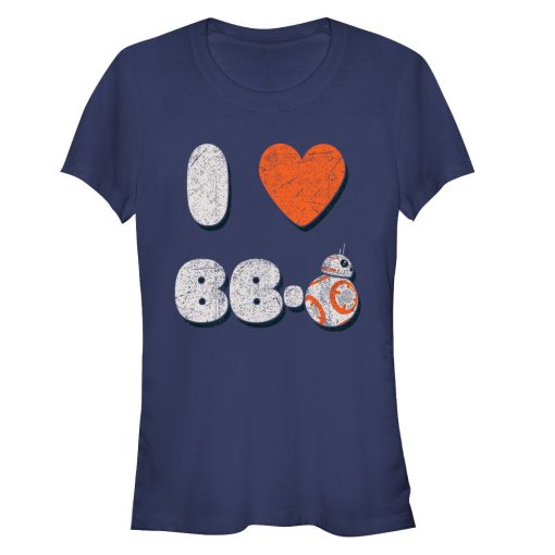 Junior’s Star Wars The Force Awakens I Love BB-8 T-Shirt