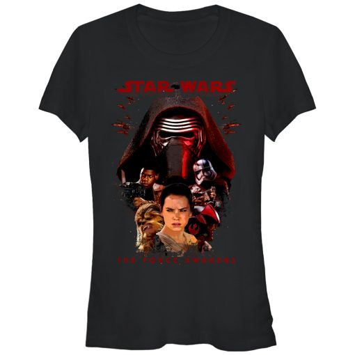 Junior’s Star Wars The Force Awakens Kylo Ren and Rey T-Shirt