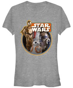 Junior’s Star Wars The Force Awakens Retro Droids T-Shirt