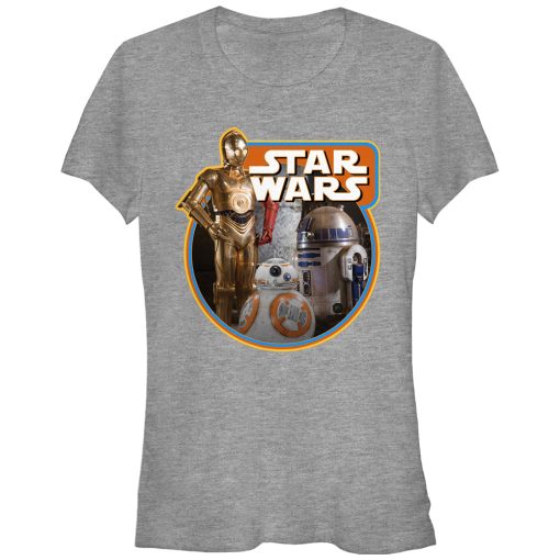 Junior’s Star Wars The Force Awakens Retro Droids T-Shirt