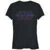 Junior’s Star Wars The Force Awakens Starry Logo T-Shirt