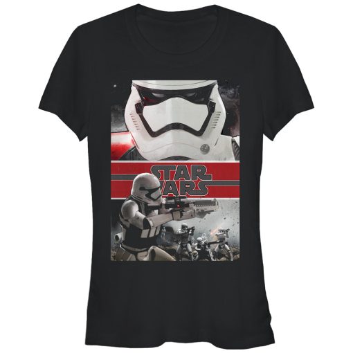 Junior’s Star Wars The Force Awakens Stormtroopers Push Forward T-Shirt