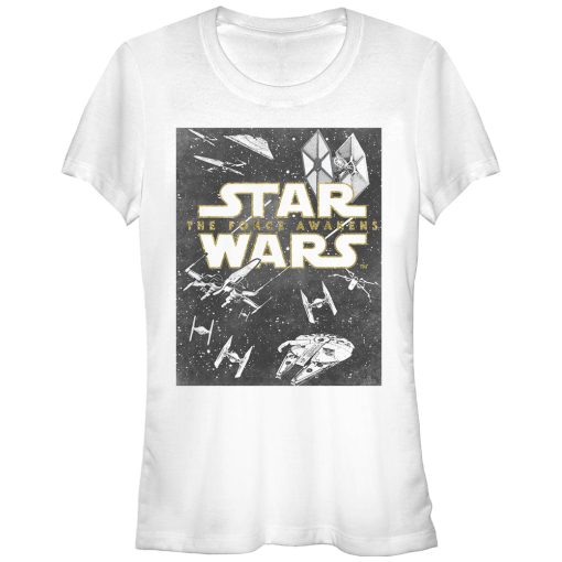 Junior’s Star Wars The Force Awakens Vintage Box T-Shirt