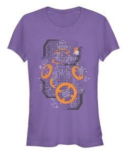 Junior’s Star Wars The Last Jedi BB-8 Deconstructed View T-Shirt