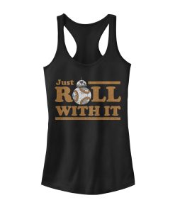 Junior’s Star Wars The Last Jedi BB-8 Just Roll Racerback Tank Top