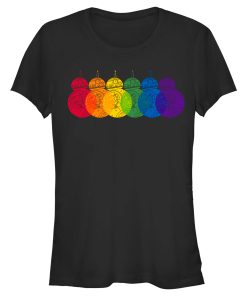 Junior’s Star Wars The Last Jedi BB-8 Pride Rainbow T-Shirt