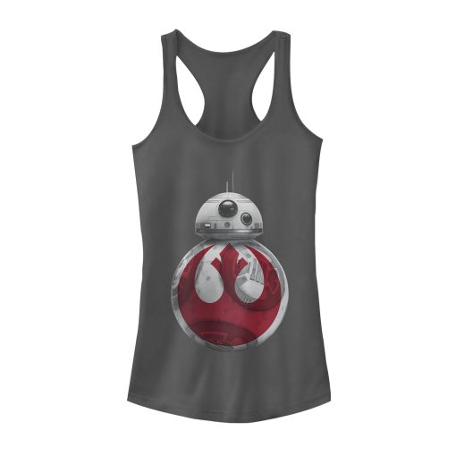 Junior’s Star Wars The Last Jedi BB-8 Rebel Symbol Racerback Tank Top