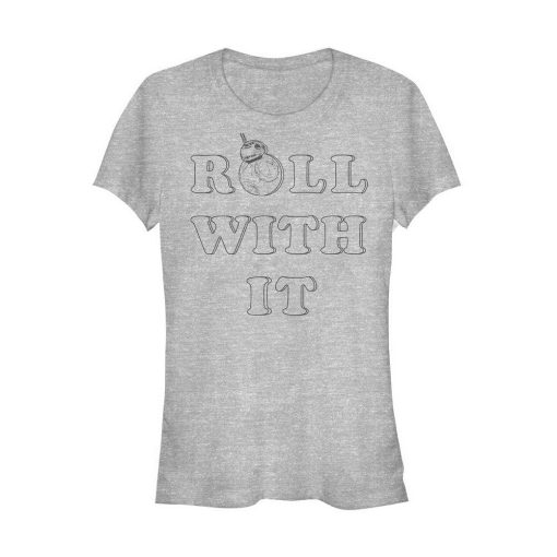 Junior’s Star Wars The Last Jedi BB-8 Roll T-Shirt