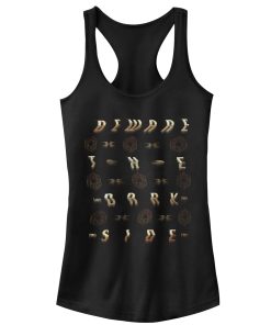 Junior’s Star Wars The Last Jedi Beware Dark Side Distort Racerback Tank Top
