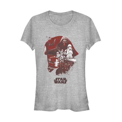 Junior’s Star Wars The Last Jedi Captain Phasma Helmet T-Shirt