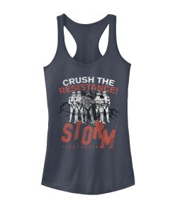 Junior’s Star Wars The Last Jedi Crush the Resistance Racerback Tank Top