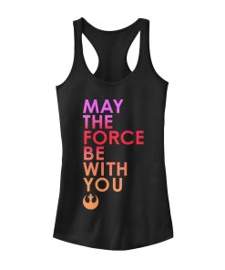 Junior’s Star Wars The Last Jedi Force Be With You Racerback Tank Top