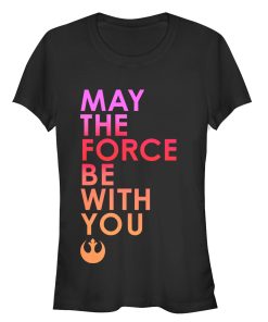 Junior’s Star Wars The Last Jedi Force Be With You T-Shirt