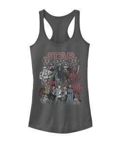 Junior’s Star Wars The Last Jedi Group Shot Racerback Tank Top