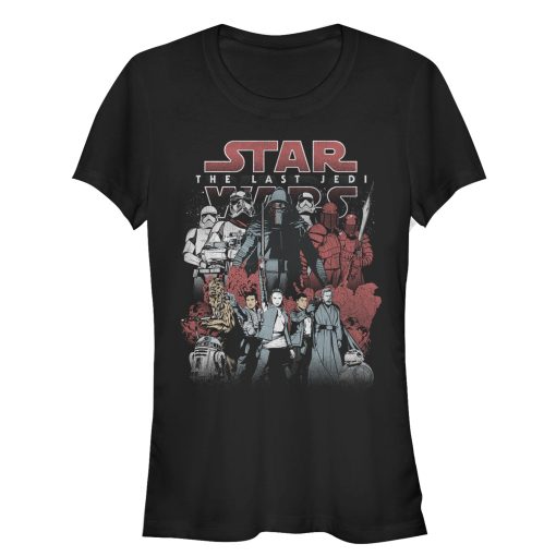 Junior’s Star Wars The Last Jedi Group Shot T-Shirt