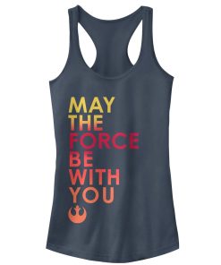 Junior’s Star Wars The Last Jedi May the Force Racerback Tank Top