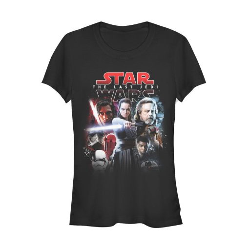 Junior’s Star Wars The Last Jedi Movie Poster Style T-Shirt