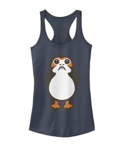 Junior’s Star Wars The Last Jedi Porg Cartoon Racerback Tank Top