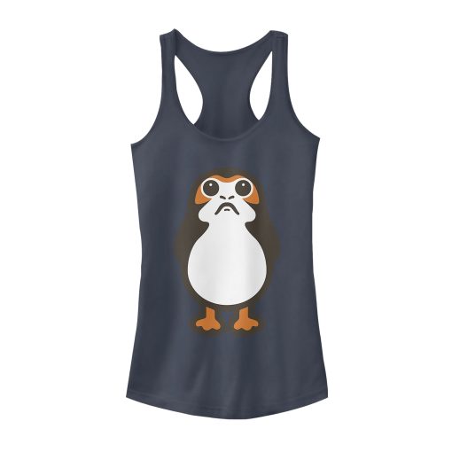 Junior’s Star Wars The Last Jedi Porg Cartoon Racerback Tank Top