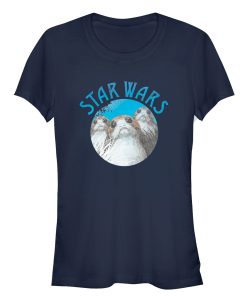 Junior’s Star Wars The Last Jedi Porg Circle T-Shirt