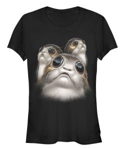 Junior’s Star Wars The Last Jedi Porg Eyes T-Shirt