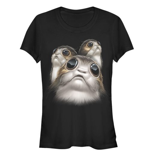 Junior’s Star Wars The Last Jedi Porg Eyes T-Shirt