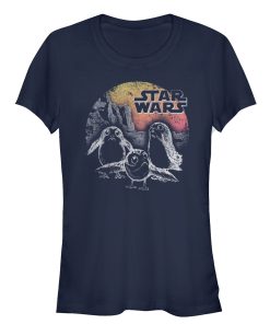 Junior’s Star Wars The Last Jedi Porg Sunset T-Shirt